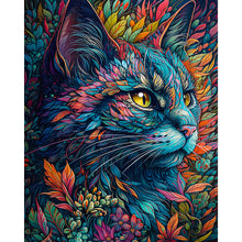Load image into Gallery viewer, Diamond Painting - Full Round - leaf cat (40*50CM)
