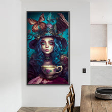 Load image into Gallery viewer, Diamond Painting - Full Round - blue hair girl (40*70CM)
