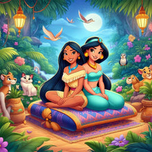 Load image into Gallery viewer, Diamond Painting - Full Round - princess jasmine (50*50CM)
