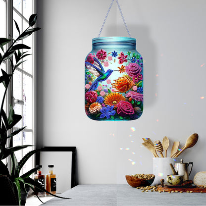 Flowers Birds In Vase Diamond Painting Hanging Decor Acrylic Home Windows Decor