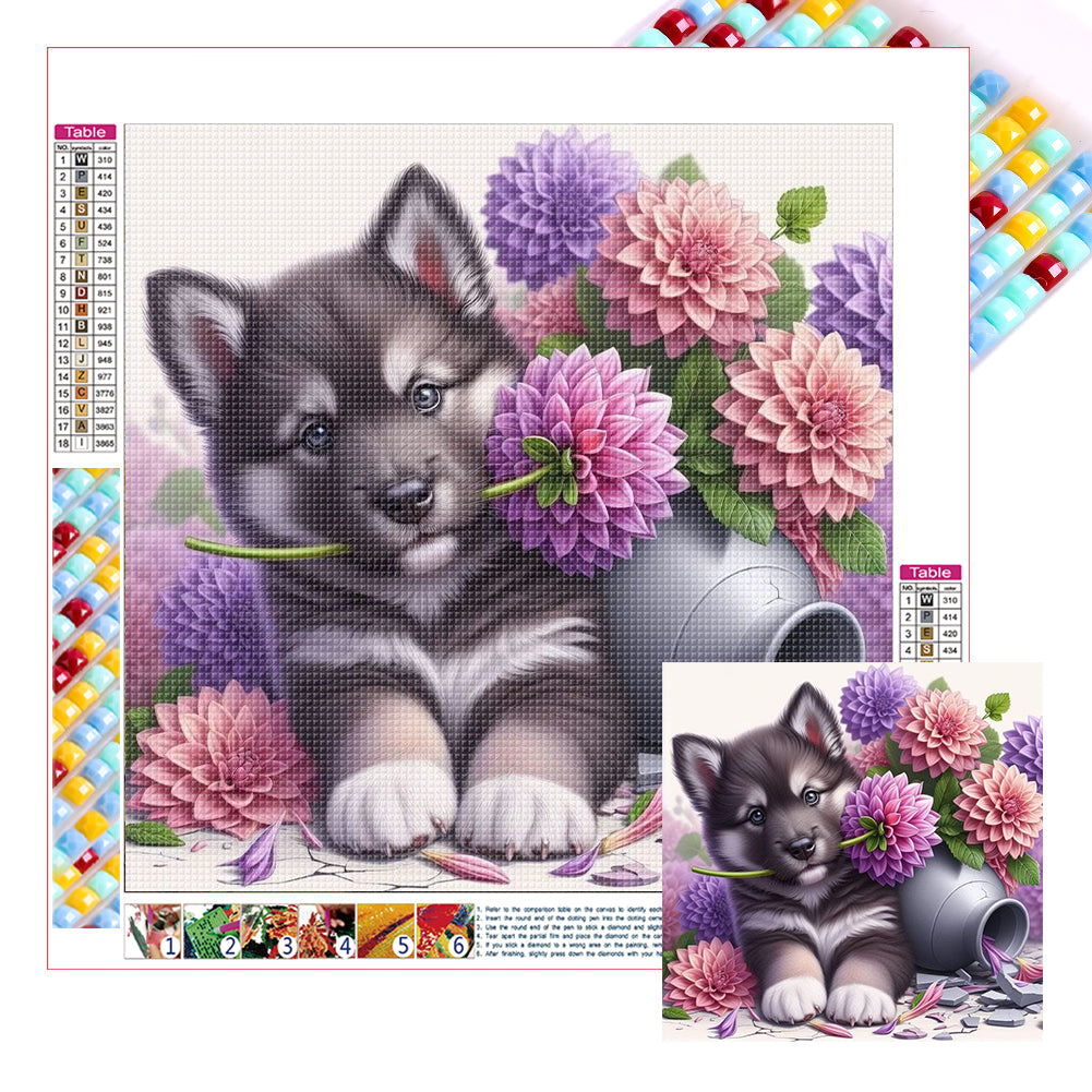 Diamond Painting - Full Square - Dog-Alaskan Malamute (30*30CM)