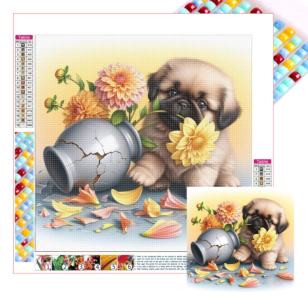 Diamond Painting - Full Square - Dog-Myna (30*30CM)