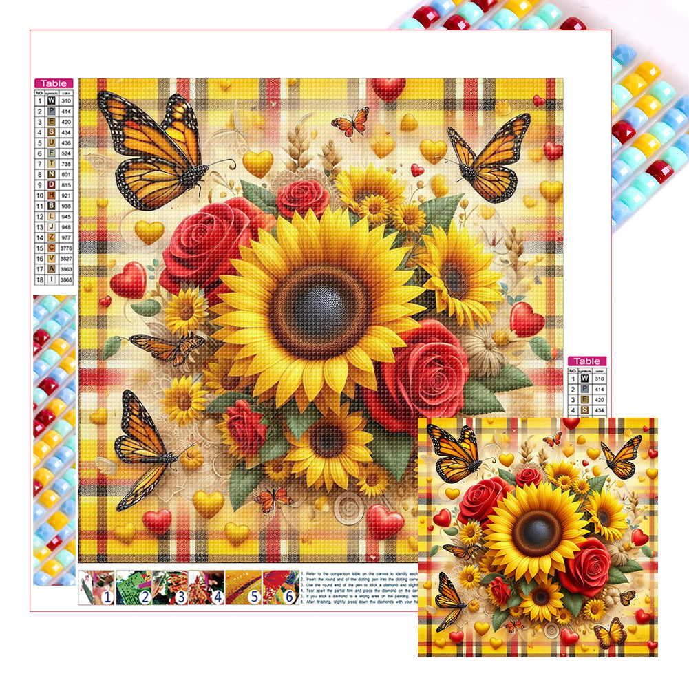 Diamond Painting - Full Square - sunflower (30*30CM)