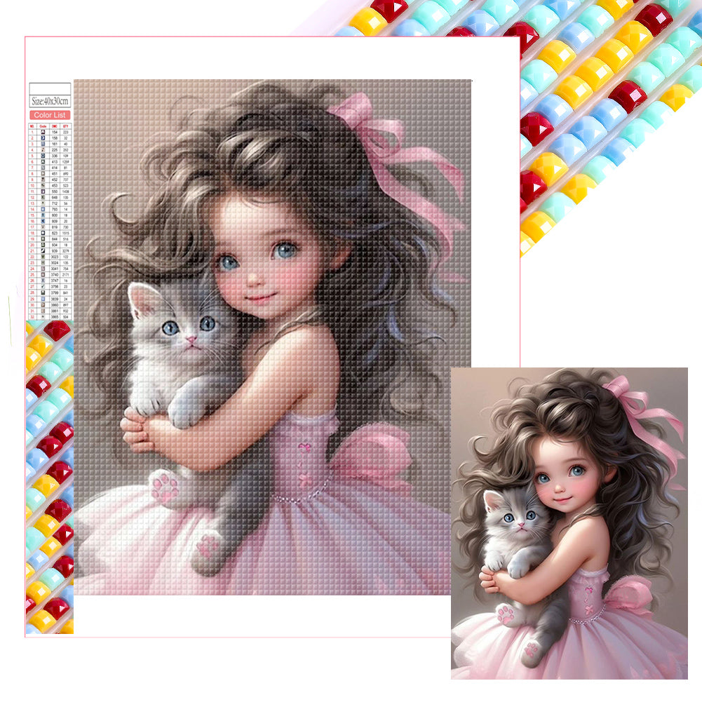 Diamond Painting - Full Square - little girl (40*50CM)