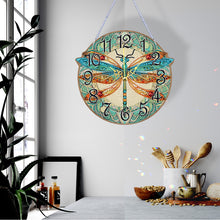 Load image into Gallery viewer, Wooden Animal Special Shaped DIY Diamond Painting Clock Kit Hanging Sign Decor
