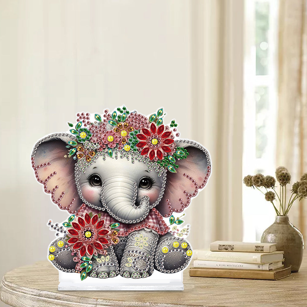 Animal Special Shaped Colorful Desktop Diamond Art Kits Bedroom Table Decoration