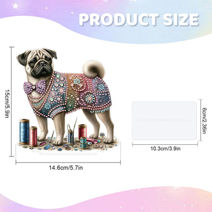 Dog Special Shaped Animal Desktop Diamond Art Kits for Home Office Desktop Decor