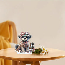 Load image into Gallery viewer, Dog Special Shaped Animal Desktop Diamond Art Kits for Home Office Desktop Decor
