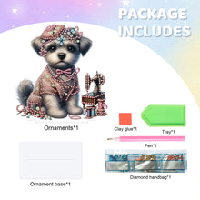 Load image into Gallery viewer, Dog Special Shaped Animal Desktop Diamond Art Kits for Home Office Desktop Decor
