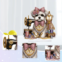 Load image into Gallery viewer, Dog Special Shaped Animal Desktop Diamond Art Kits for Home Office Desktop Decor
