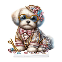 Load image into Gallery viewer, Dog Special Shaped Animal Desktop Diamond Art Kits for Home Office Desktop Decor

