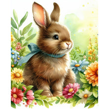 Load image into Gallery viewer, Diamond Painting - Full Round - Flower Rabbit (40*50CM)

