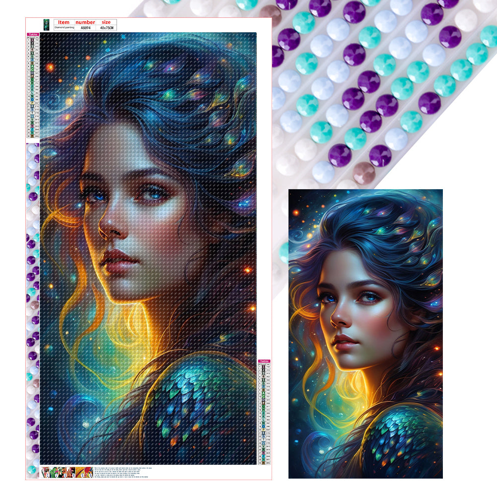 Diamond Painting - Full Round - Fluorescent goddess (40*75CM)