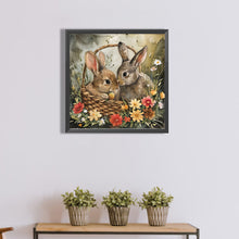 Load image into Gallery viewer, Diamond Painting - Full Round - two rabbits (40*40CM)
