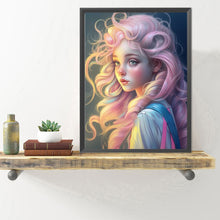 Load image into Gallery viewer, Diamond Painting - Full Round - pink hair girl (40*50CM)
