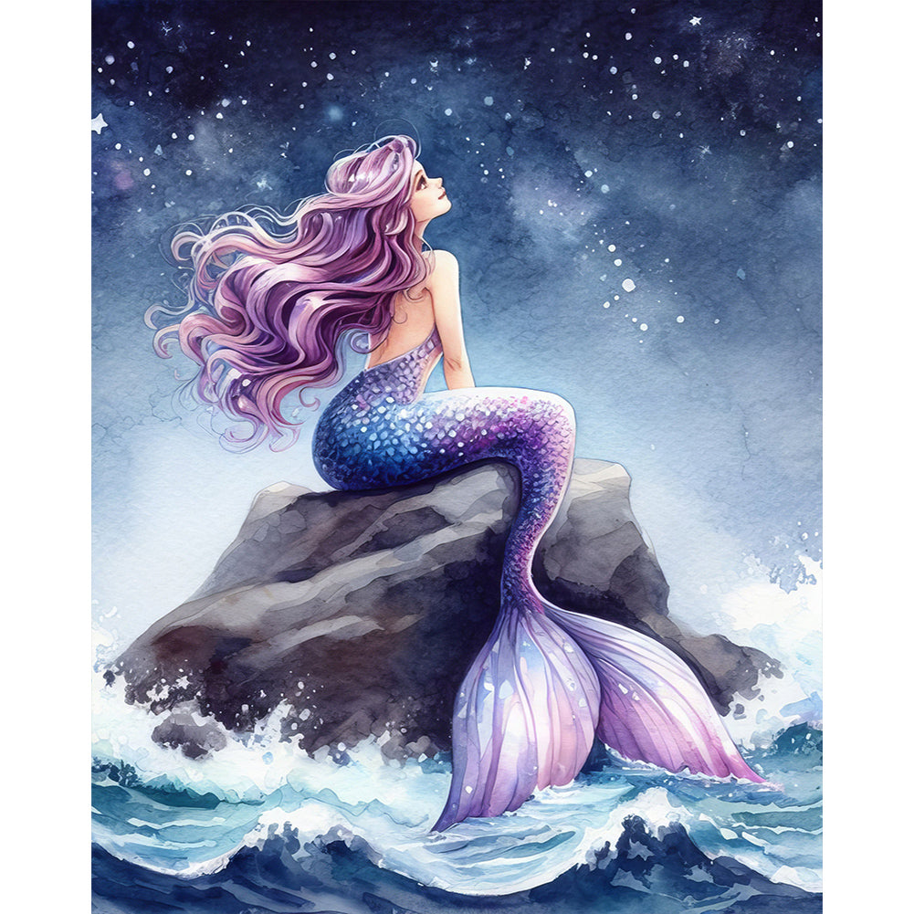 Diamond Painting - Full Round - mermaid girl (40*50CM)