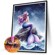 Load image into Gallery viewer, Diamond Painting - Full Round - mermaid girl (40*50CM)
