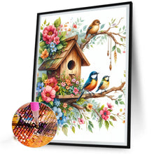 Load image into Gallery viewer, Diamond Painting - Full Round - hut and bird (40*50CM)
