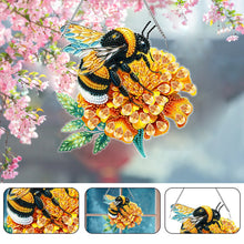Load image into Gallery viewer, Acrylic Diamond Painting Home Decor Animal Bee Diamond Painting Hanging Pendant
