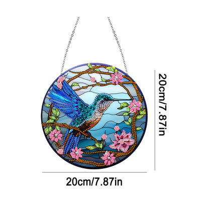 Animal Diamond Painting Art Pendant Colorful Acrylic Crystal Painting Ornaments