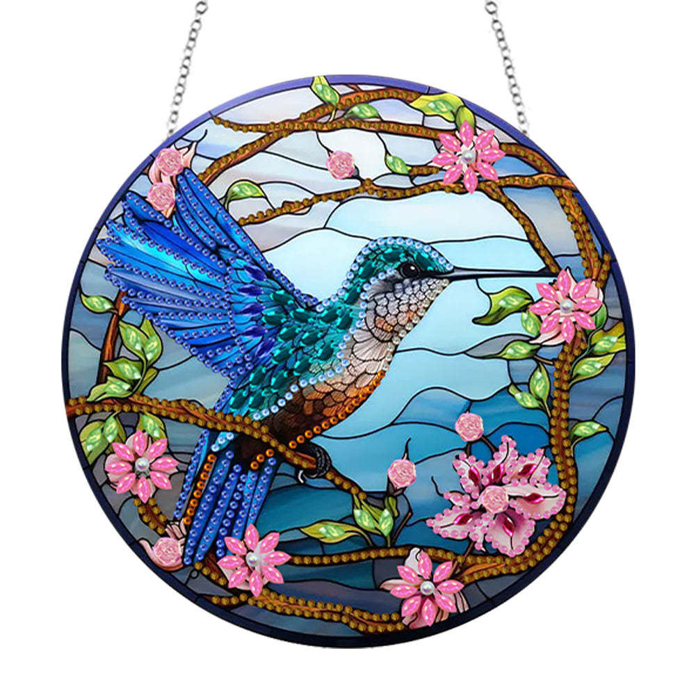 Animal Diamond Painting Art Pendant Colorful Acrylic Crystal Painting Ornaments