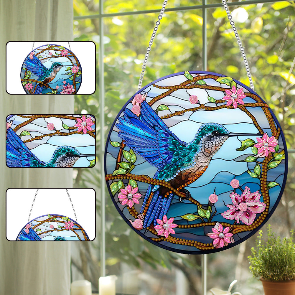 Animal Diamond Painting Art Pendant Colorful Acrylic Crystal Painting Ornaments