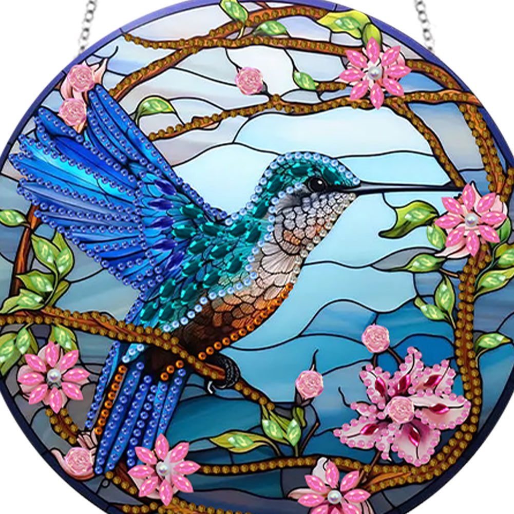 Animal Diamond Painting Art Pendant Colorful Acrylic Crystal Painting Ornaments