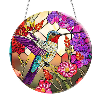Animal Diamond Painting Art Pendant Colorful Acrylic Crystal Painting Ornaments
