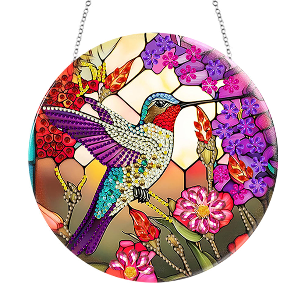 Animal Diamond Painting Art Pendant Colorful Acrylic Crystal Painting Ornaments