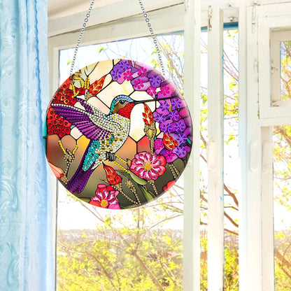 Animal Diamond Painting Art Pendant Colorful Acrylic Crystal Painting Ornaments