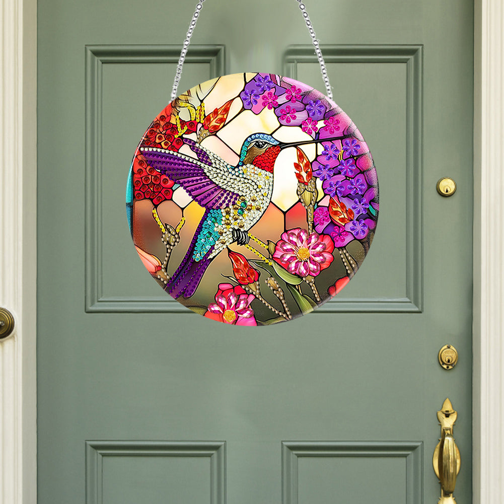 Animal Diamond Painting Art Pendant Colorful Acrylic Crystal Painting Ornaments