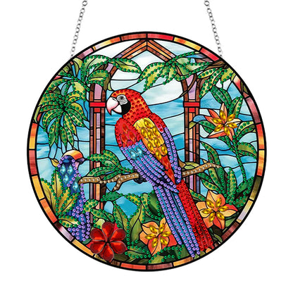 Animal Diamond Painting Art Pendant Colorful Acrylic Crystal Painting Ornaments