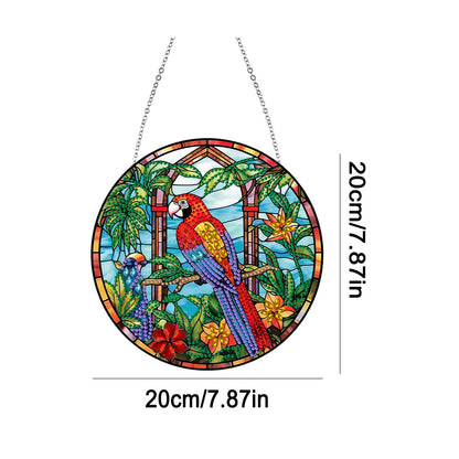 Animal Diamond Painting Art Pendant Colorful Acrylic Crystal Painting Ornaments