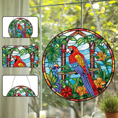 Animal Diamond Painting Art Pendant Colorful Acrylic Crystal Painting Ornaments