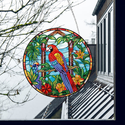 Animal Diamond Painting Art Pendant Colorful Acrylic Crystal Painting Ornaments