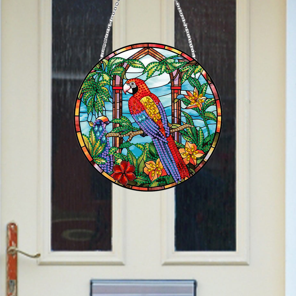 Animal Diamond Painting Art Pendant Colorful Acrylic Crystal Painting Ornaments