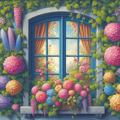 Diamond Painting - Full Square - spring balcony (40*40CM)
