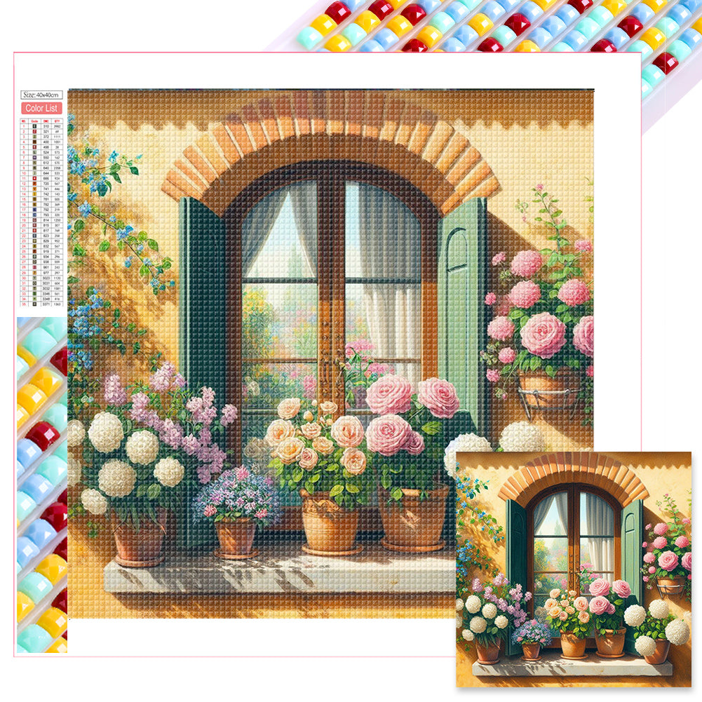 Diamond Painting - Full Square - spring balcony (40*40CM)