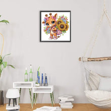 Load image into Gallery viewer, Diamond Painting - Partial Special Shaped - Sunflower giraffe in school season (30*30CM)
