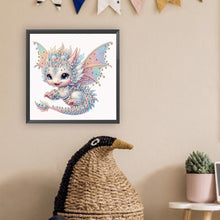 Load image into Gallery viewer, Diamond Painting - Partial Special Shaped - Colorful Feather Dragon (30*30CM)
