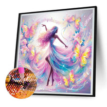 Load image into Gallery viewer, Diamond Painting - Full Round - Music dancing girl (30*30CM)
