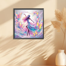 Load image into Gallery viewer, Diamond Painting - Full Round - Music dancing girl (30*30CM)
