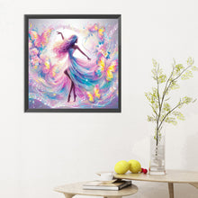 Load image into Gallery viewer, Diamond Painting - Full Round - Music dancing girl (30*30CM)
