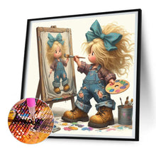 Load image into Gallery viewer, Diamond Painting - Full Round - Granny and little girl with afro hair (30*30CM)
