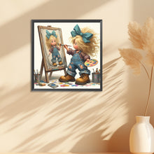 Load image into Gallery viewer, Diamond Painting - Full Round - Granny and little girl with afro hair (30*30CM)
