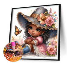 Load image into Gallery viewer, Diamond Painting - Full Round - Granny and little girl with afro hair (30*30CM)

