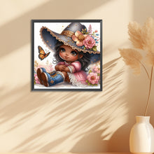 Load image into Gallery viewer, Diamond Painting - Full Round - Granny and little girl with afro hair (30*30CM)
