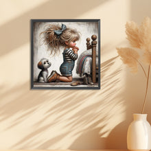 Load image into Gallery viewer, Diamond Painting - Full Round - Granny and little girl with afro hair (30*30CM)
