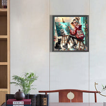 Load image into Gallery viewer, AB Diamond Painting - Full Round - modern art girl (40*40CM)
