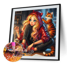 Load image into Gallery viewer, AB Diamond Painting - Full Round - modern fashion girl (40*40CM)
